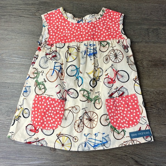 Bee Frances Little Girls Bicycle Dress, size 2 - Picture 1 of 6